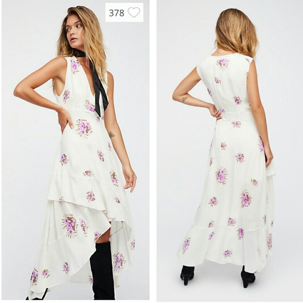 Free people floral high low dress - Picture 3 of 8